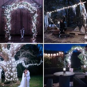 400pcs LED Solar Fairy Lights 8 Modes Solar Powered Twinkle Lights For Garden