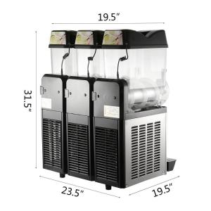 12L×3 800W Ice Slush Machine , Commercial Slush Machine For Frozen Beverage
