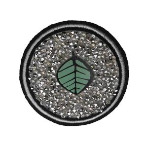 Leaf Beaded Rhinestone Applique Patches For Dress , Garment , Shoes