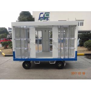 Waterproof White Airport Ground Support Equipment Luggage Carrier Cart With