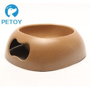 Biodegradable Bamboo Pet Bowl Feeders Environment Friendly Unique Design
