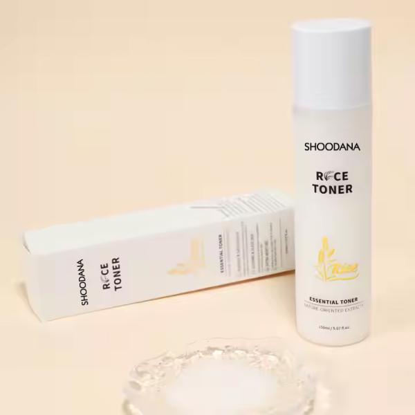 Rice Facial Toner application demonstration