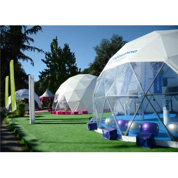 15m Diameter PVC Cover Geodesic Tent Event With Decorated Lingings