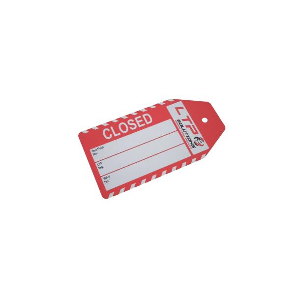Customized Plastic Hang Safety Tags for Industrial Applications