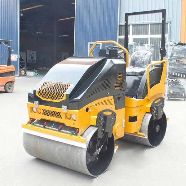 3 Ton Ride on Hydraulic Vibratory Road Roller Compactor for Sale Double Drum