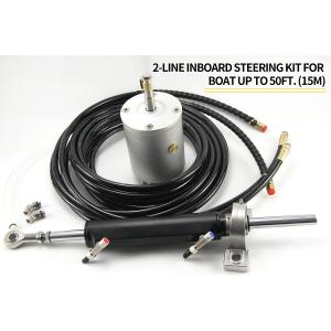 Winibo Q450 Inboard Hydraulic Steering Kit With Helm Pump, Compact Cylinder, Tubing For Boats Under 15Meters