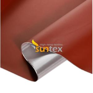 High Silica Fiberglass Fabric Coated Silicone / PU / Acrylic / Vermiculite Heat