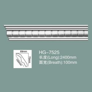 Quality Polyurethane Crown Moulding PU Ceiling Moulding HG-7525 for sale