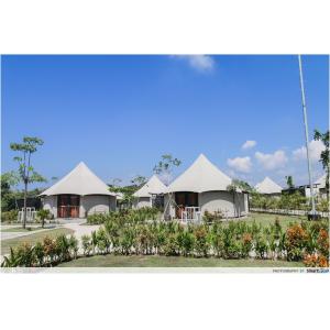 Hotel Lodge Luxury Resort Tents , Glamping Hotel Tent High Temperature
