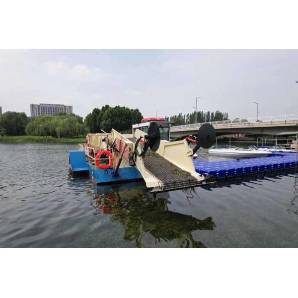 10 Cubic Capacity Lake Weed Cutter Machine 1.6m Is Designed To Be Ten Meters Weed Harvester For Lakes