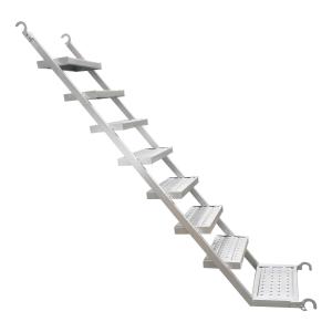 Quality Lightweight Silver Scaffolding Climbing Ladders with 50cm Step Width for sale