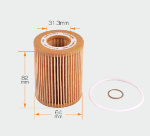 Vehicle Repair Parts Oil Filter Element 11427635557 Suitable For BMW