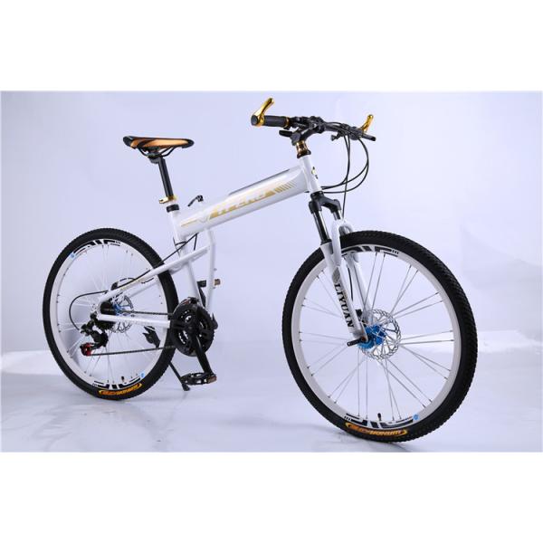 Hot sale OEM 24 spoke wheel 24 speed 40mm rim white alloy hummer folding mountain bike