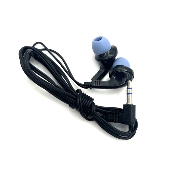 Directly Sale One Time Earphone OEM Color Bus Airline Tour Guide Earphone Best Disposable Earphone PVC Cable Wired