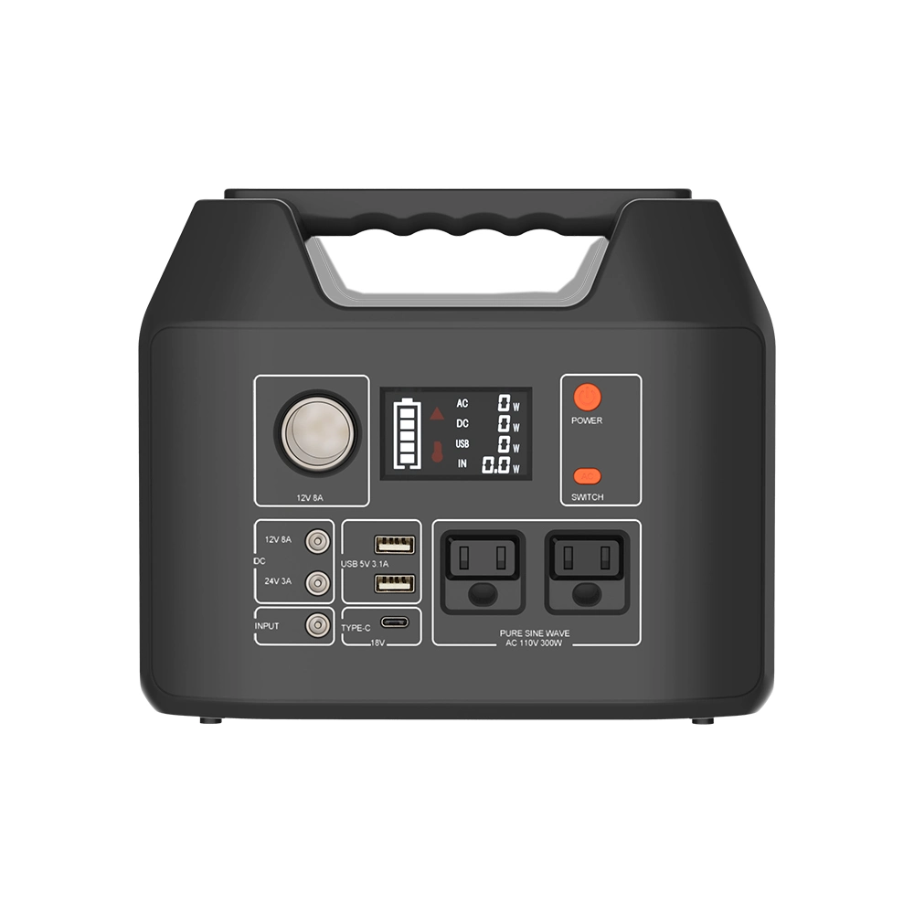 300W AC/DC/USB/Solar Generator Electrical System Home Appliance Outdoor Camping Shooting Portable Power Station