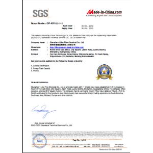 SHENZHEN I-LIKE FINE CHEMICAL CO., LTD Certifications