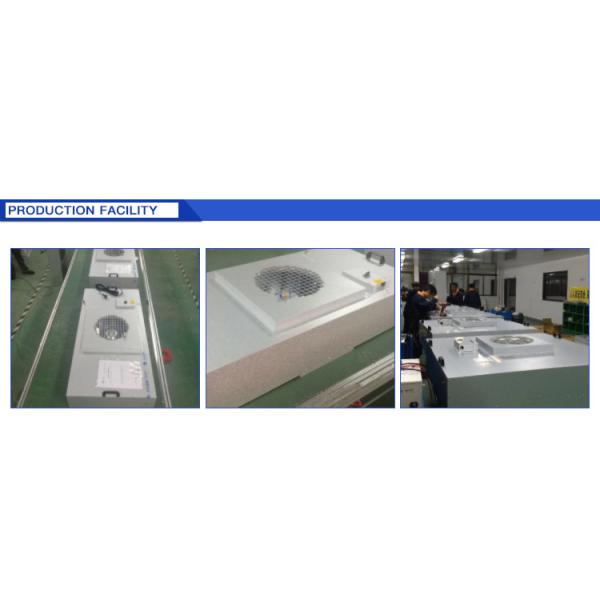 Amber Clean Room FFU Galvanized Sheet Hepa For Hospital