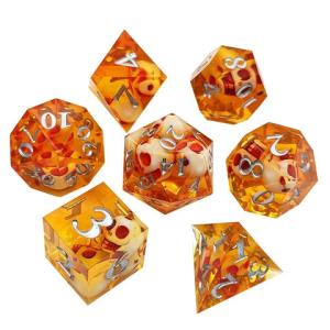 Practical Natural Resin RPG Dice Set Wear Resistant Lightweight