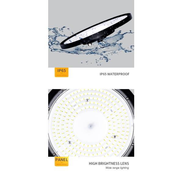 KCD Highbay Light Industrial Black 100w 150w 200w UFO LED Linear Industrial Led Round High Bay Light