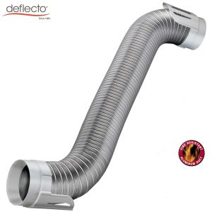China Easy Connecting Dryer Vent Hook Up Kit  4 Inch 100mm Aluminum Semi Rigid Flexible Duct on sale