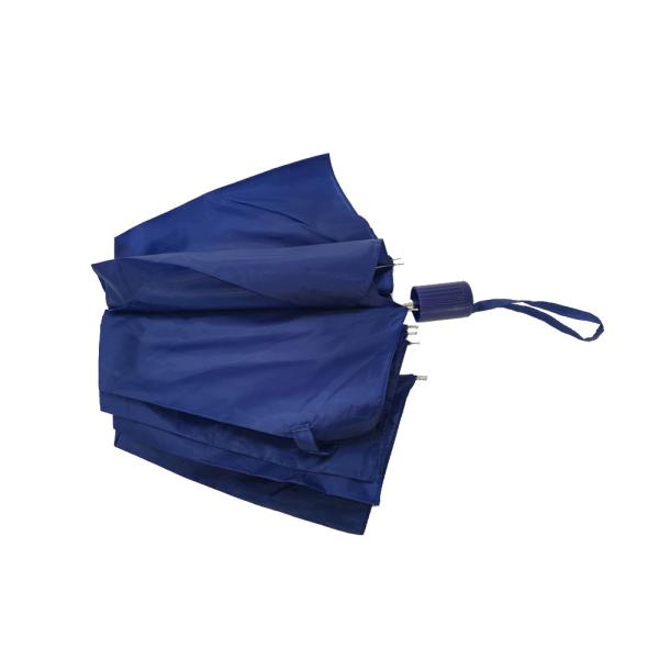 Buy Blue Promotional 19 Inch Small Folding Umbrella Light Weight With Plastic Handle at wholesale prices