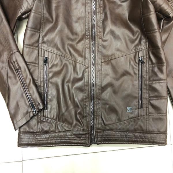 Mens Washing Leather Jacket One Color As Picture Good Design High Quality