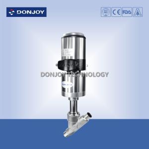 3" Stainless Steel Actuator Angle Seat Valve , Steam Angle Valve With Welding