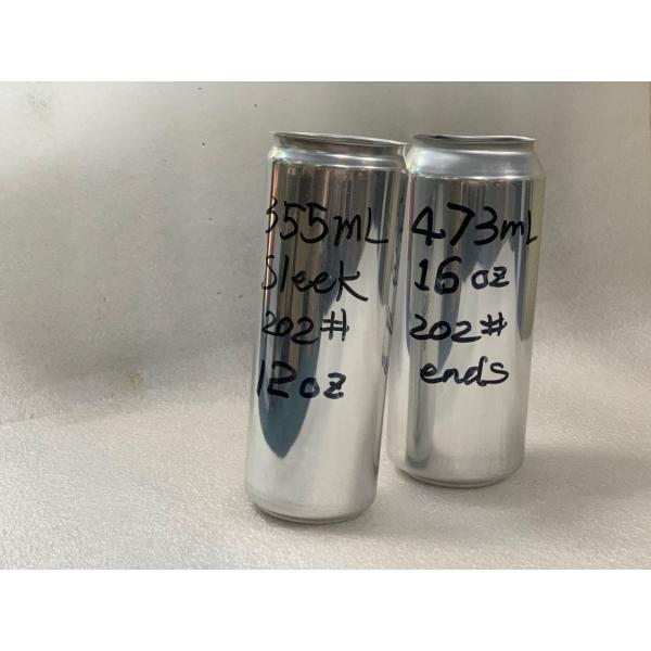 Buy Sleek 355ml 12Oz Blank Printed Empty Aluminum Cans at wholesale prices