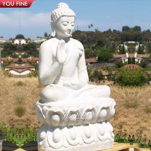 Wholesale Garden Decoration White Marble Buddha Statues
