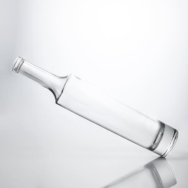 Custom Shape Long Neck Glass Liquor Bottle for Gin Rum Vodka
