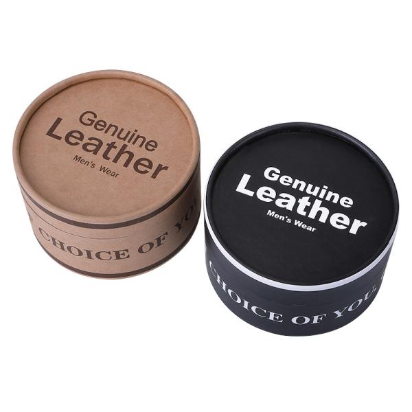 Custom Order Accepted Small Round Paperboard Gift Packaging Box for Men's Leather Belt