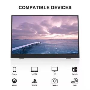 15.6" FHD IPS USB-C Portable Monitor Dual Screen for Laptop Mobile Gaming
