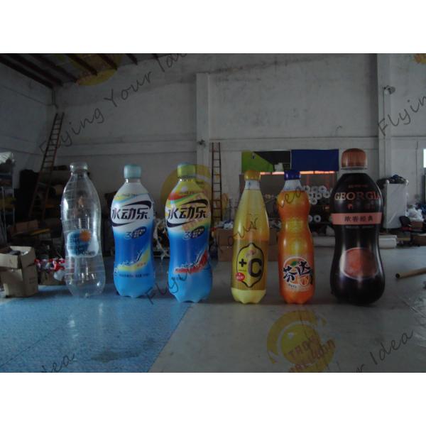 Multi Color Large Inflatable Product Replicas Bottle With Good Advertising