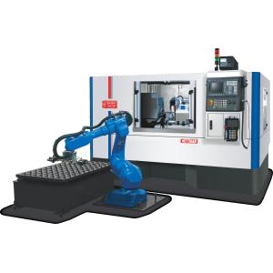 CNC Cylindrical Grinder with Robot Feeder and Tight Tolerance