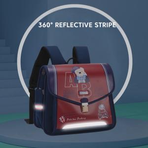 Lock Design Leather School Backpacks Toddler Kids Cute Cartoon Backpack