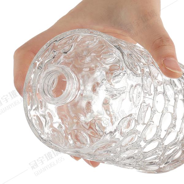 Custom Logo Acceptable Concave And Convex Glass Bottle at Direct Chinese for Decorative