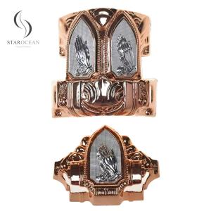Quality ABS Material Bronze Luxury Coffin Corner Set With Steel Pipe Wholesale 20# B for sale