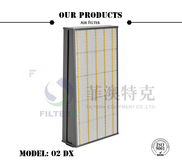 Buy 300Pa Initial Resistance Flat Panel Filter For Gas Turbine Air Inlet AAF 02 DX Model at wholesale prices