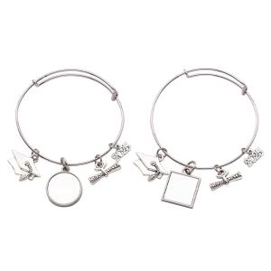 China Fashion Jewelry Bracelet For Graduation Gift DIY Printable Sublimation Graduation Bracelet on sale