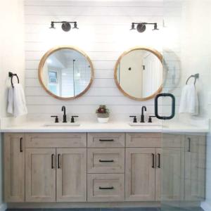 Wall-Mounted/Freestanding Bathroom Vanity Cabinet with Mirror Hundred Color For