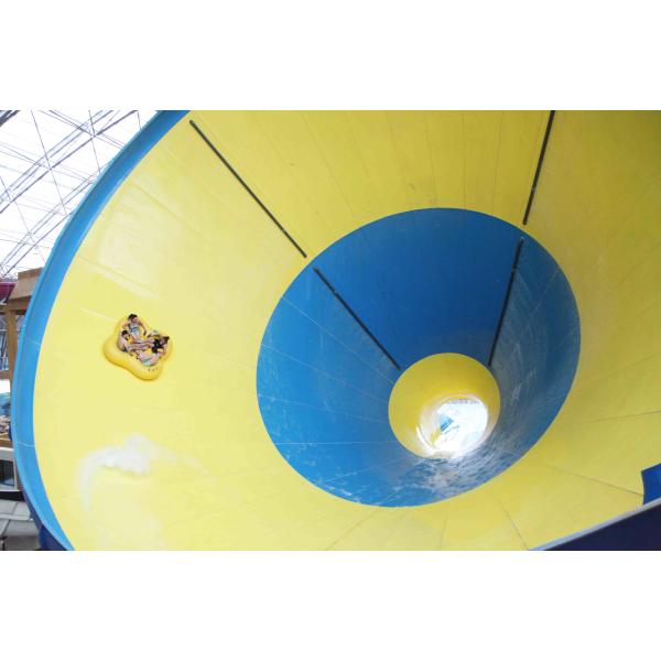 Customized Adults Fiberglass Water Park Tornado Slide 14.6m Height for Water Park