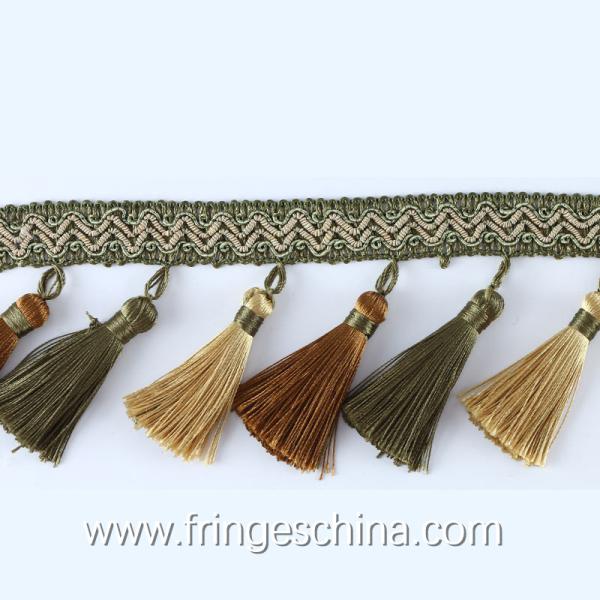 Handmade fashionable chain beads lace tassels fringes for curtain/sofa/pillow decoration