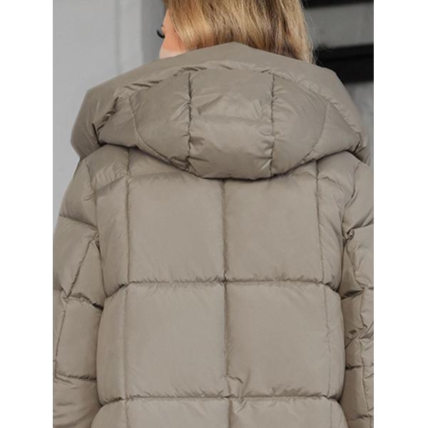 long women jacket, for cold winter coat, hooked, lower knees length, dark colours, Winter Warmth Graphene Self Heating line，with Shoulder strap inside，