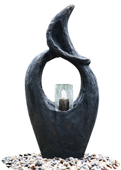 Buy 43" Modern Garden Fountains , Decorative Indoor Fountains With Crystal Ball at wholesale prices