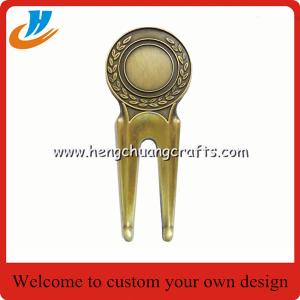 China metal crafts factory specialized in golf magnet ball clips marker