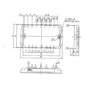 6MBR75SB060 CMOS 0 to 44 MHz Single-Chip 8 Bit Microcontroller  FUJITSU IGBT Power Module