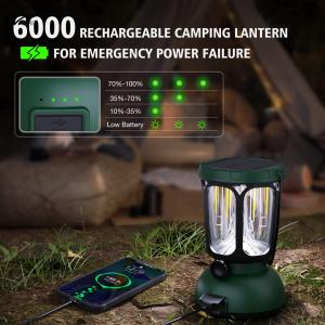 Waterproof 650LM Hand Crank Solar Battery Powered Rechargeable LED Camping