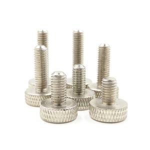 OEM M3 Stainless Steel Metric Knurled Thumb Screws CNC Machining