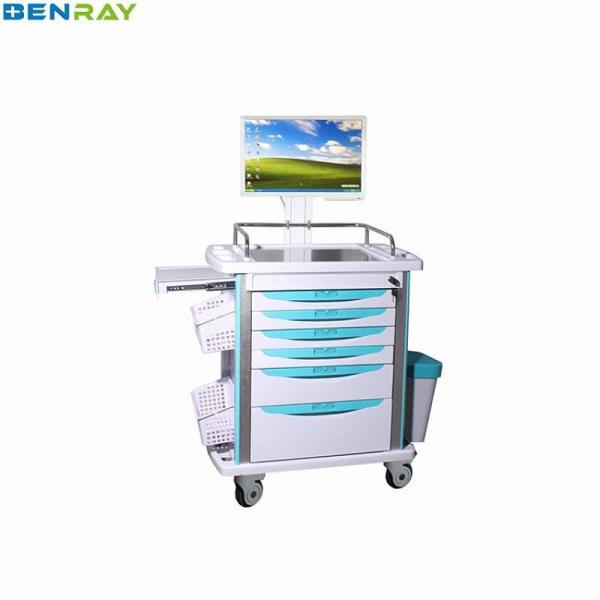 Buy Mobile Computer Workstation Trolley 850 X 520 X 1020mm at wholesale prices