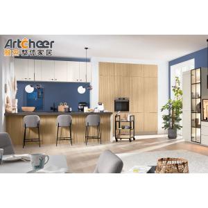 European Style Birch Wood Wall Hanging Kitchen Cabinet for Modular Kitchen